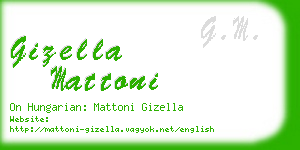 gizella mattoni business card